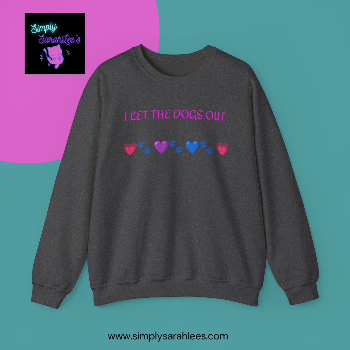 I Let the Dogs Out *Custom for Arla* - Unisex Heavy Blend™ Crewneck Sweatshirt