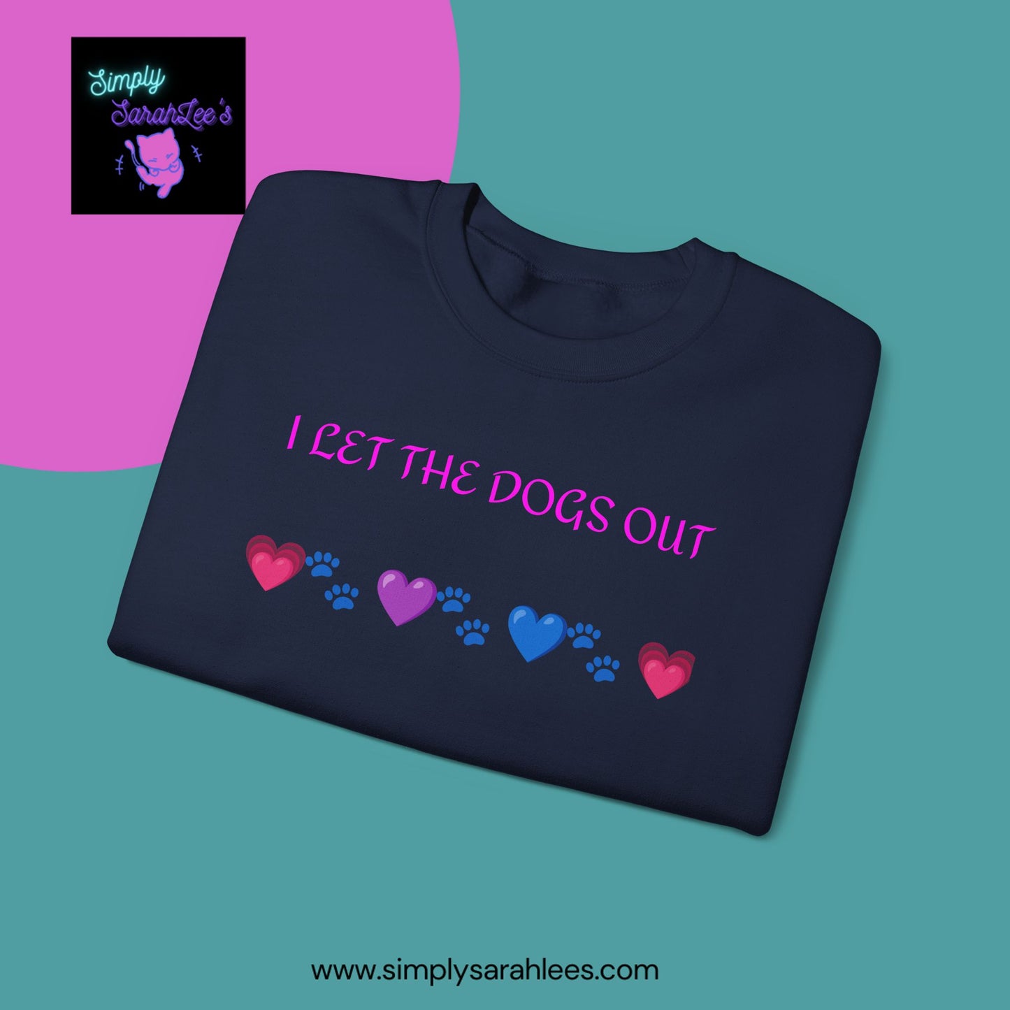I Let the Dogs Out *Custom for Arla* - Unisex Heavy Blend™ Crewneck Sweatshirt