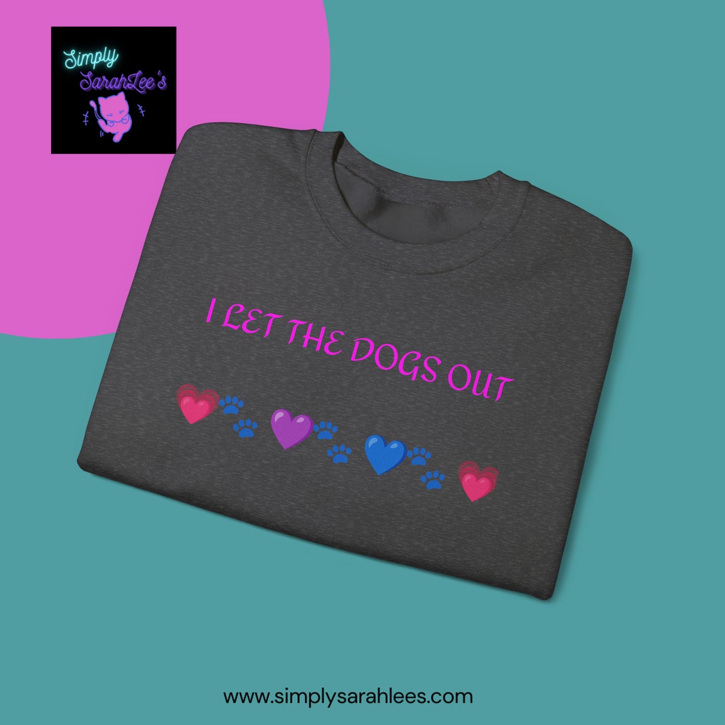 I Let the Dogs Out *Custom for Arla* - Unisex Heavy Blend™ Crewneck Sweatshirt