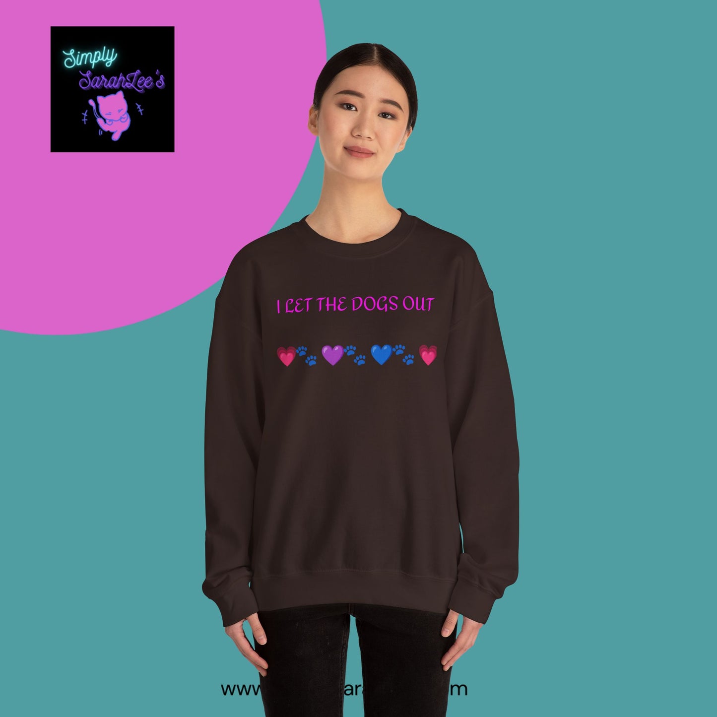 I Let the Dogs Out *Custom for Arla* - Unisex Heavy Blend™ Crewneck Sweatshirt