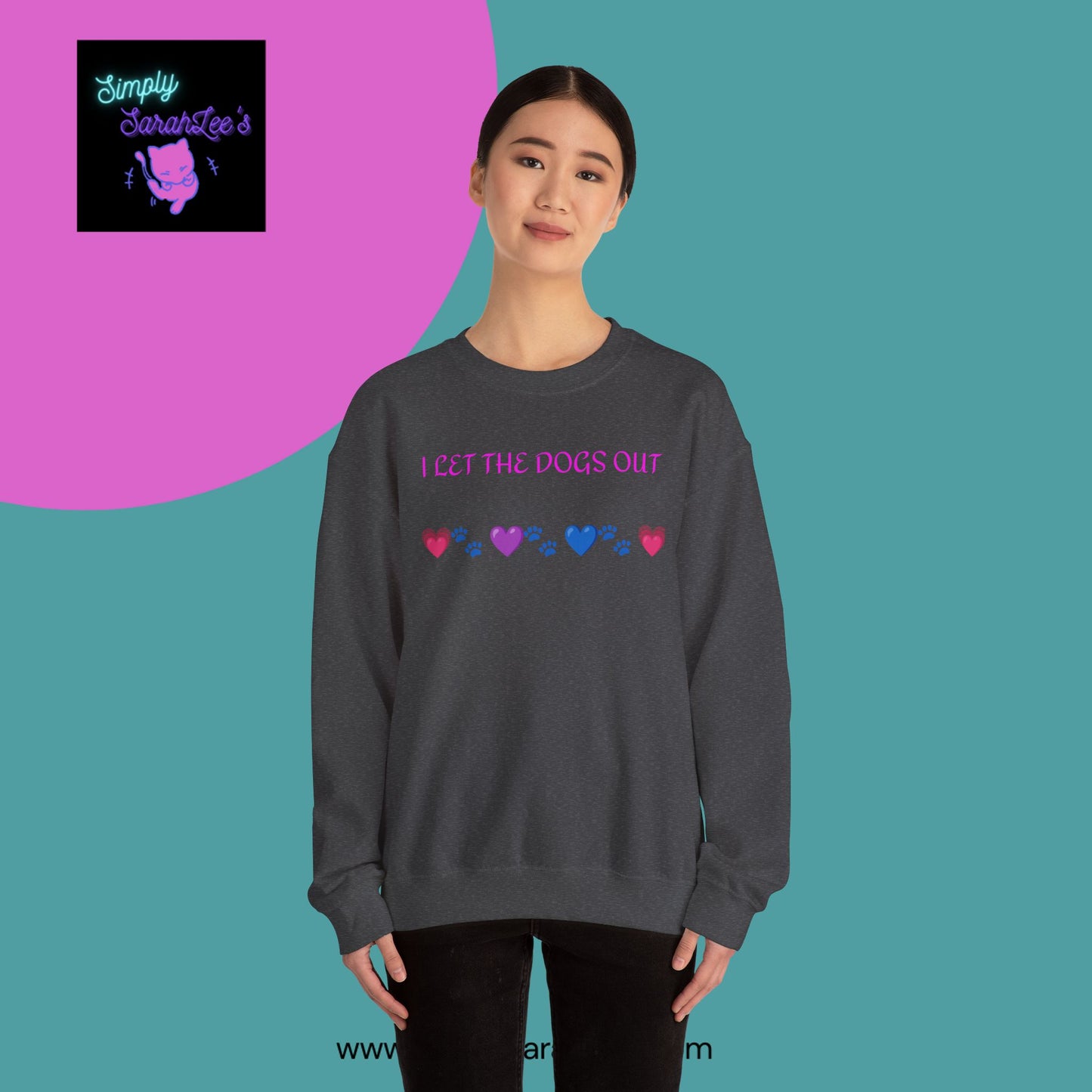 I Let the Dogs Out *Custom for Arla* - Unisex Heavy Blend™ Crewneck Sweatshirt