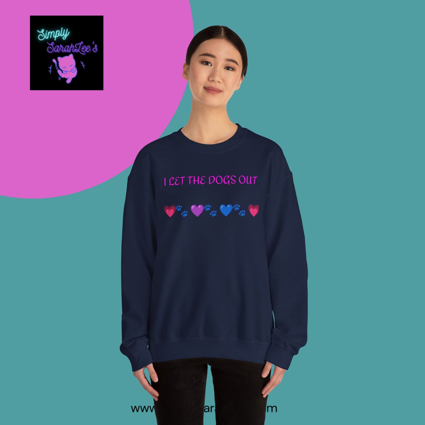I Let the Dogs Out *Custom for Arla* - Unisex Heavy Blend™ Crewneck Sweatshirt