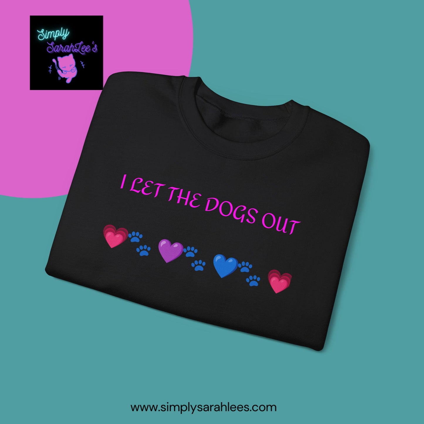 I Let the Dogs Out *Custom for Arla* - Unisex Heavy Blend™ Crewneck Sweatshirt
