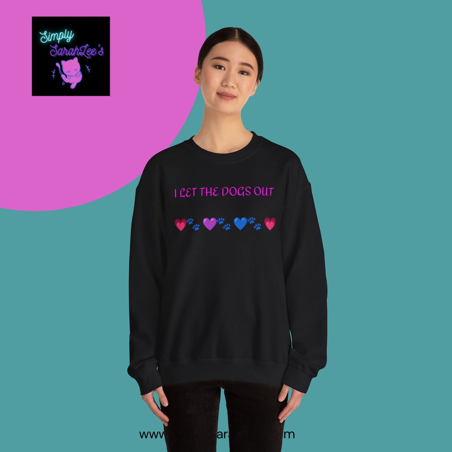 I Let the Dogs Out *Custom for Arla* - Unisex Heavy Blend™ Crewneck Sweatshirt