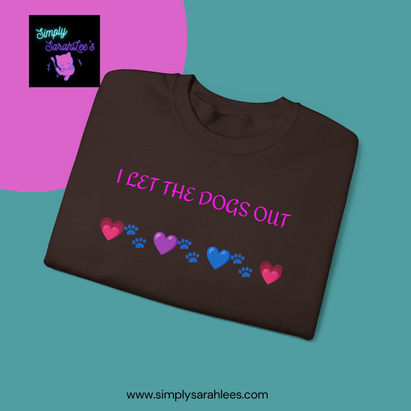 I Let the Dogs Out *Custom for Arla* - Unisex Heavy Blend™ Crewneck Sweatshirt