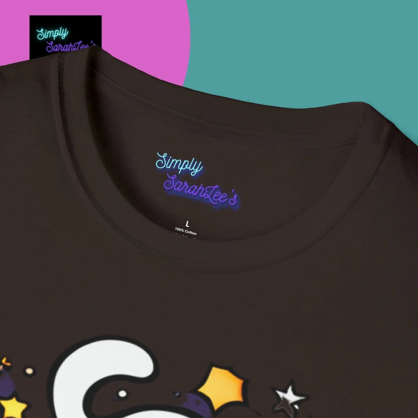 Cute, Ghostly "Boo" Unisex Softstyle T-Shirt for Teens and Adults