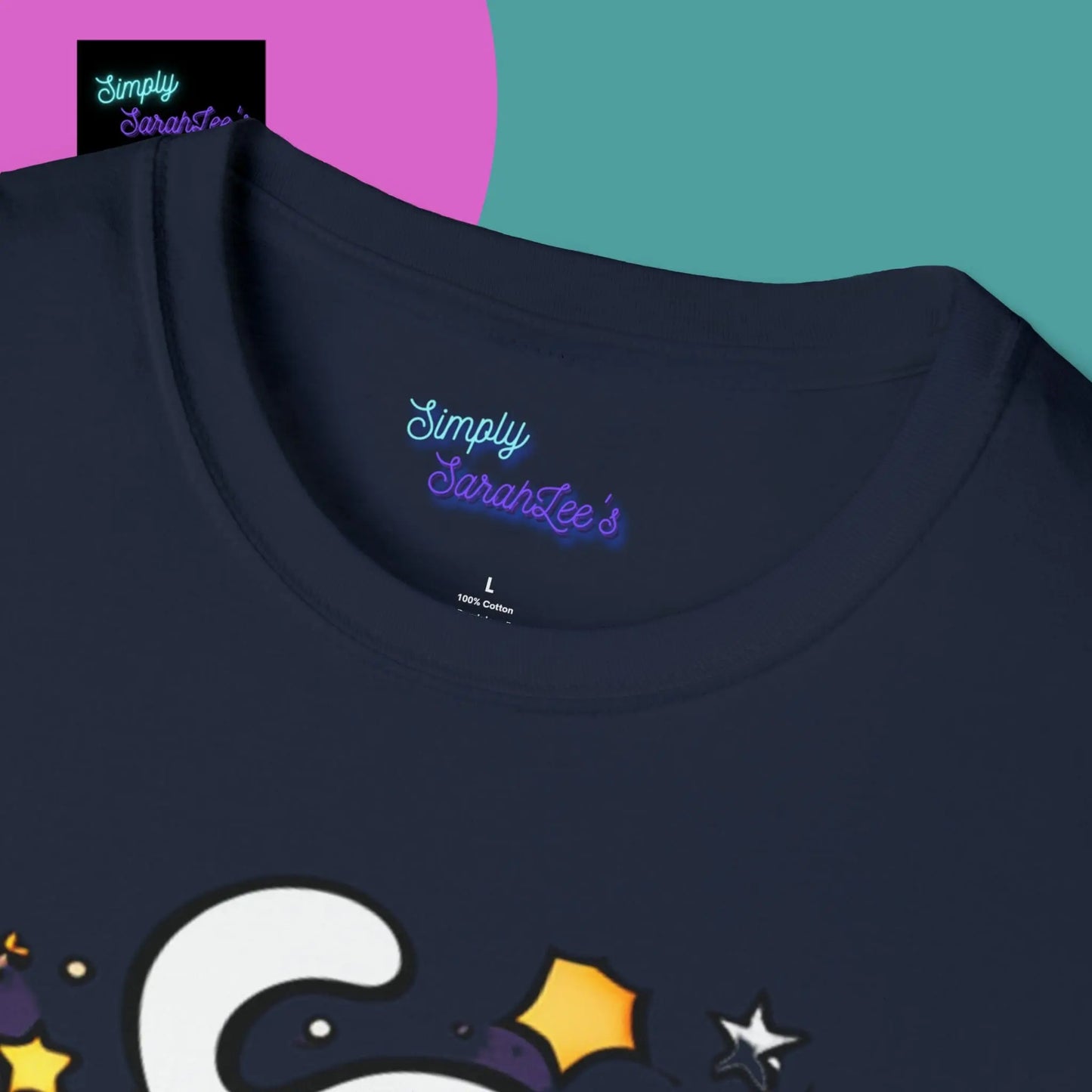 Cute, Ghostly "Boo" Unisex Softstyle T-Shirt for Teens and Adults