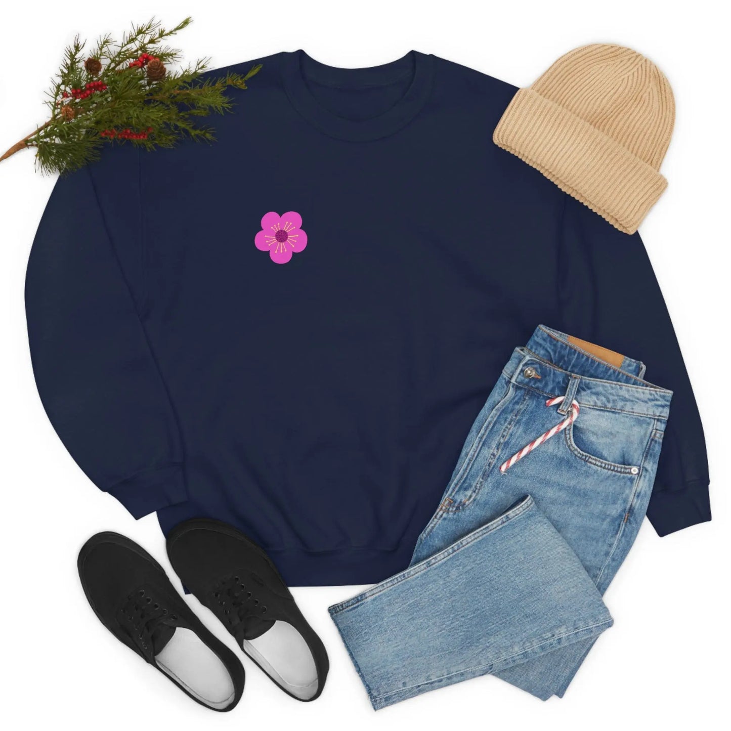 Do What Makes You Happy, Flowers, Unisex Heavy Blend™ Crewneck Sweatshirt