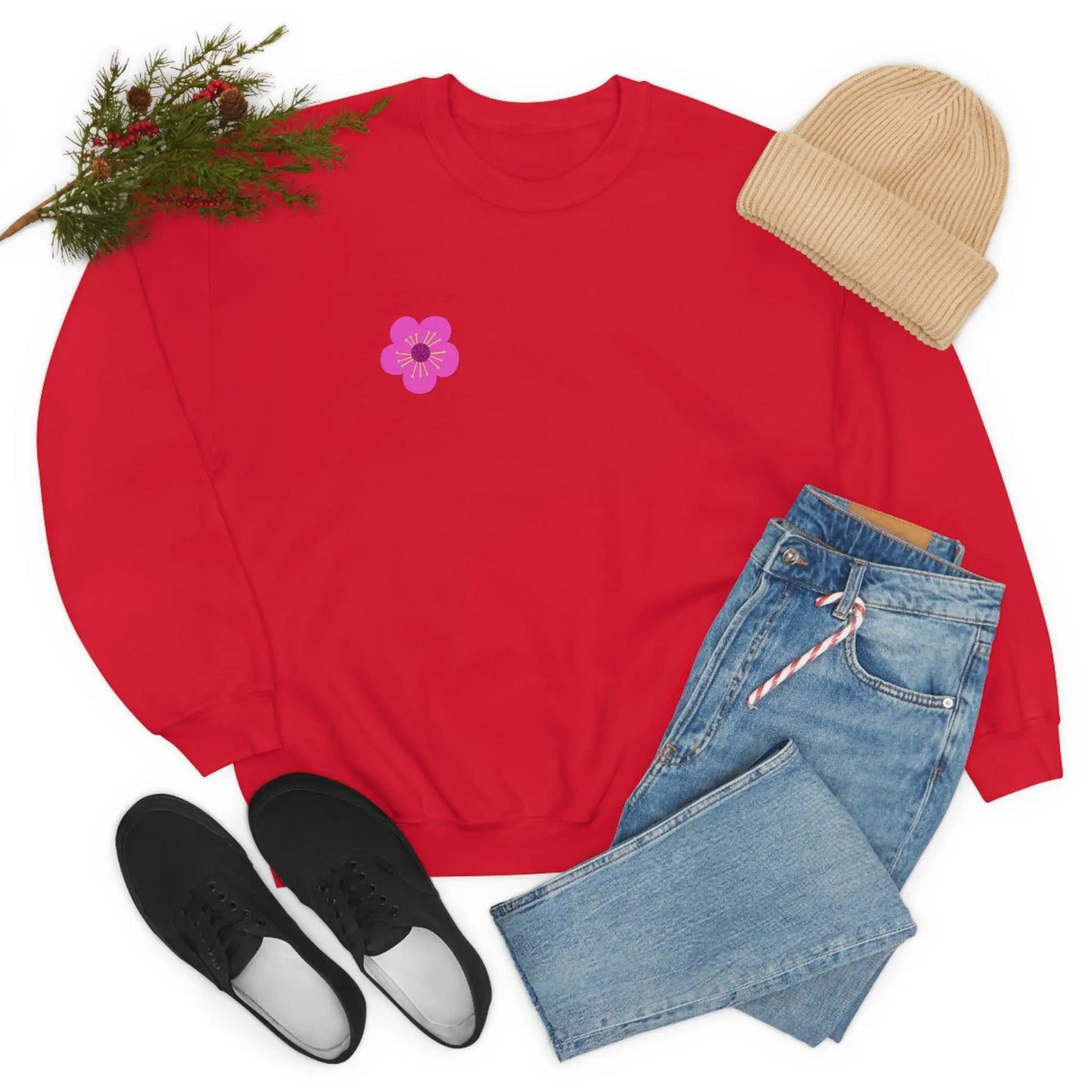 Do What Makes You Happy, Flowers, Unisex Heavy Blend™ Crewneck Sweatshirt