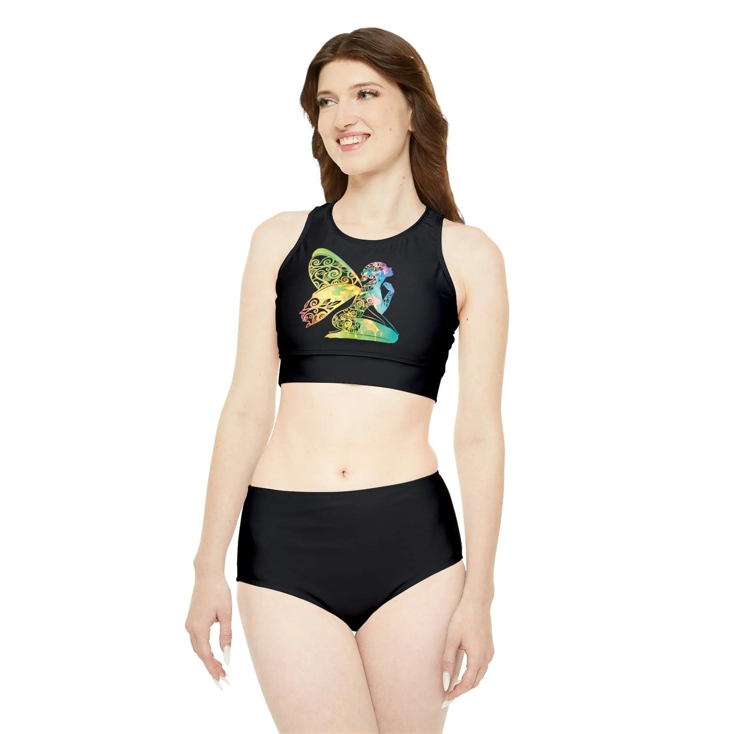 Rainbow Broken Fairy, Fae Sporty Bikini Set