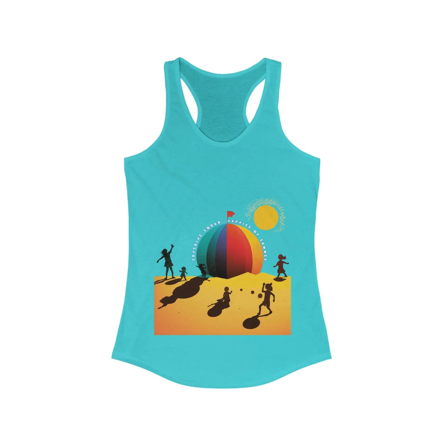 Sunshine Squad Nannies of Summer Women's Ideal Racerback Tank