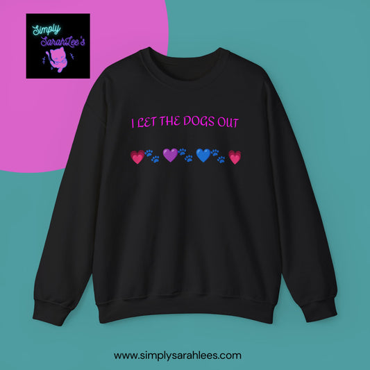 I Let the Dogs Out *Custom for Arla* - Unisex Heavy Blend™ Crewneck Sweatshirt