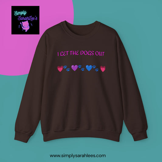 I Let the Dogs Out *Custom for Arla* - Unisex Heavy Blend™ Crewneck Sweatshirt